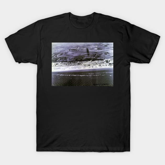 Blackpool Squires Gate Airfield 1944 T-Shirt by Funky Aviation